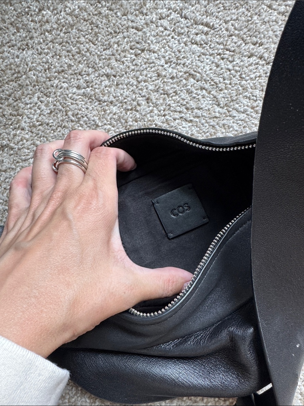 COS Black Leather Crossbody Bag - Picture 6 of 7